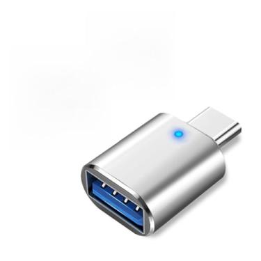 Imagem de Adaptador USB Tipo C para Micro USB, Carregamento, OTG, Transferência de Dados, Compatível com Smartphones Android, Tablets, Caixas de Som, Power Banks e Dispositivos com Entrada (prata)