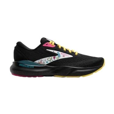 Imagem de Brooks Tênis de corrida feminino Adrenaline GTS 24 Supportive, Preto/amarelo/fúcsia, 35