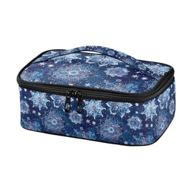 Imagem de GUIJI Lancheira com isolamento mandala de cristal, lancheira à prova de vazamento para mulheres e homens, lancheira portátil para trabalho, piquenique, viagens