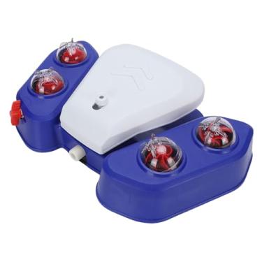 Imagem de Asixxsix Patas ativadas fontes de bebida de animais de estimação, Passo no aspersor de animais ao ar livre Fornece água doce, Fácil ativou o brinquedo da fonte de água do cão para Pátios (Azul)