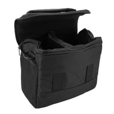 Imagem de Akozon Estojo para Câmera DSLR Estojo para Câmera Portátil Sem Espelho de Poliéster à Prova D'água de Grande Capacidade Com Alça de Ombro Removível para Acessórios de (Tamanho grande 1,69 x 9,06 pol.)