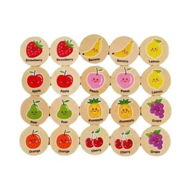 Imagem de Jogo Educativo De Quebra-Cabeça De Madeira Montessori Para Crianças, T