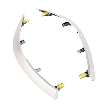 Imagem de Auttoop Guarnição da tira da tampa do painel central do lado superior esquerdo e direito 55436-02330 55435-02370 Compatível com To-y-ota para Cor-olla 2010 2011 2012 2013 Painel de painel de saída A/C