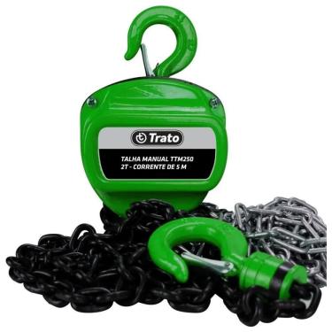 Imagem de Talha Manual 2 Toneladas 2000Kg Corrente 5Mm - Trato Ttm250