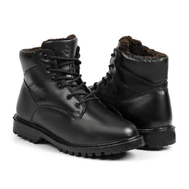 Imagem de Bota Oslo Helsinque para Neve em Couro Forrada com Lã e Impermeável Masculina-Masculino