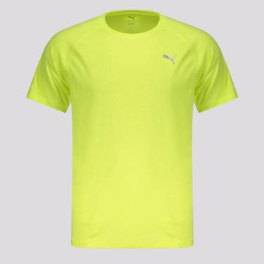 Imagem de Camiseta Puma M Run Velocity AOP Amarela-Masculino