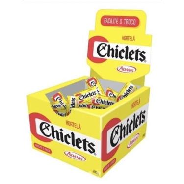 Imagem de Chiclets Adams Hortelã  Caixa C/100unid - 280g