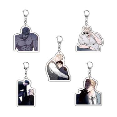 Imagem de Conjunto de chaveiros Rose & Champagne Anime com 5 chaveiros Chibi