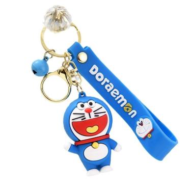 Imagem de Chaveiro Doraemon Cute Blue Cat com campainha para chaves e bolsas