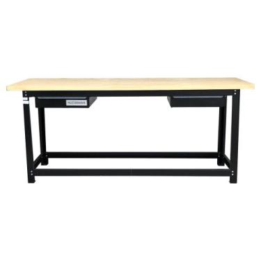 Imagem de Bancada desmontável aberta de 2.000 x 600 mm com tampo de pinus - Rott