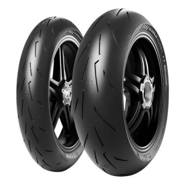 Imagem de Par Pneu 120 70 17 200 55 17 Pirelli Diablo Rosso 4 Corsa