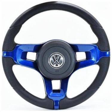Imagem de Volante Mustang Vw 77 78 79 80 81 82 83 84 85 Fusca Gti Azul - Volkswa