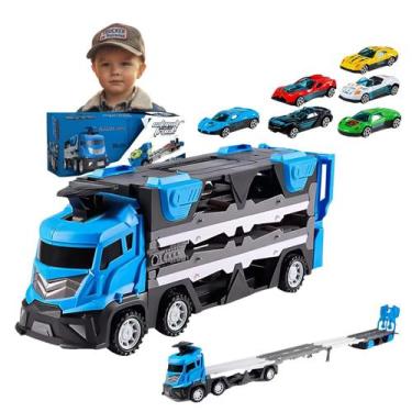 Imagem de Caminhao Cegonha Vira Pista Grande Com Lancador Carreta Cegonheira Com