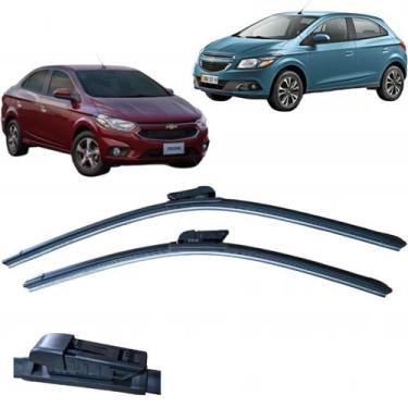Imagem de Par de palheta limpador diantero gm onix prima 2013 á 2018 - TECH ONE 