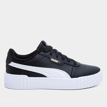 Imagem de Tênis Infantil Puma Carina 3.0 Menina, Preto, 35