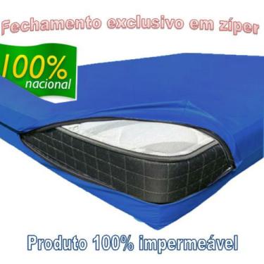 Imagem de Capa Impermeável Colchão solteiro Capa Hospitalar Com Zíper - Cortinas