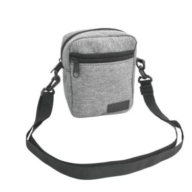 Imagem de Mini Bolsa Shoulder Nylon bubag Unissex, Cinza