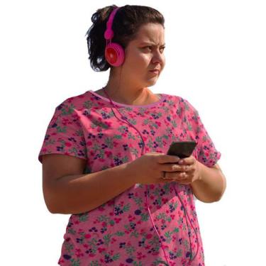 Imagem de Pijama Feminino De Verão Rosa Plus Size Tam Grandes Pjp8 - Rs Variedad