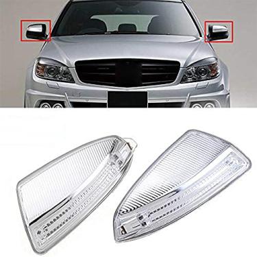 Imagem de W204 W164 ML Classe ML300 Lâmpadas de LED laterais com indicador de luz de seta espelhada - 1 par (esquerda + direita)