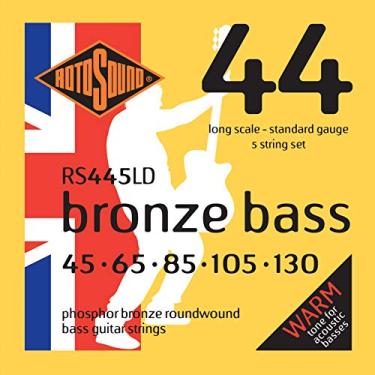 Imagem de Encordoamento Baixolão 5 cordas Rotosound - Bronze Bass - RS445LD - .045/.130