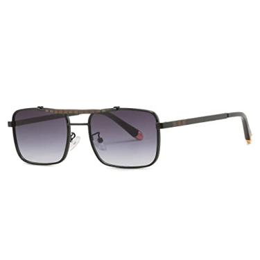 Imagem de Óculos de sol estilo óculos de metal gradiente masculino feminino design clássico óculos de sol oculos de sol, C02, tamanho único