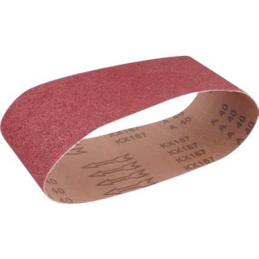 Imagem de Cinta De Lixa, 100 Mm X 610 Mm, G 40, Pano Resinado, Com 10 Peças, Vonder.