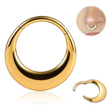 Imagem de Atomhole G23 Piercing de nariz de titânio argola septo clicker hipoalergênico cartilagem brinco para mulheres hélice torre tragus concha piercing joia lóbulo daith confortável anel de umbigo