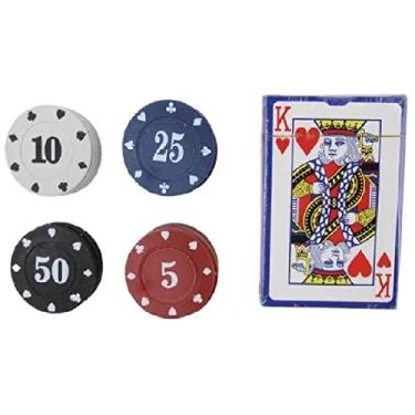 Imagem de Jogo de Poker c/24 Fichas e 1 Baralho