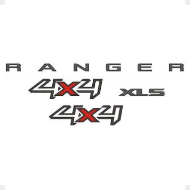 Imagem de Adesivos Compatíveis Com Ranger 4x4 Xls 2013/2016 Grafite - SPORTINOX