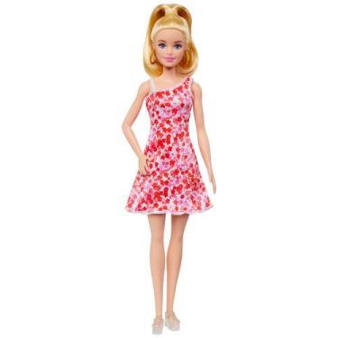 Imagem de Barbie Fashionista Vestido de Flor Vermelha - Mattel