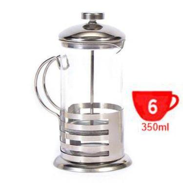 Imagem de Cafeteira Prensa Francesa 350ml Vidro E Inox Cafe French - TopRio - Pr