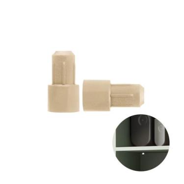 Imagem de Suporte Prateleira Pino Encaixe 6 X 8 Mm Cor Marfim Pt 100 Peças - Big