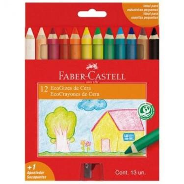 Imagem de Giz De Cera Ecogiz 141412 Com 12 Cores - Faber-Castell