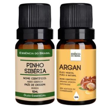 Imagem de Kit Óleo Essencial Pinho Sibéria + Óleo Argan 10ml - Essência Do Brasi