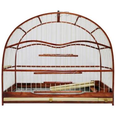 Imagem de Gaiola Passarinho Em Madeira - Trinca Ferro / Picharro / Bico de Ferro