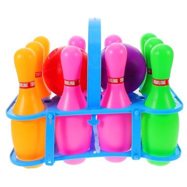 Imagem de ifundom Brinquedos De Boliche 1 Conjunto De Jogo De Boliche Para Meninos E Conjunto De Boliche Para Crianças Pequenas Cores Brilhantes