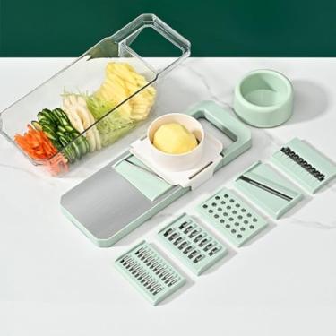 Imagem de Cortador de Legumes Vegetais Fatiador Mandoline 6 em 1!