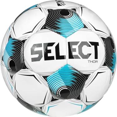 Imagem de SELECT Bola de futebol Thor, branco/azul/preto NFHS V25, tamanho 5