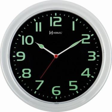 Imagem de Relogio Parede Luminosidade Florescente Herweg 660016