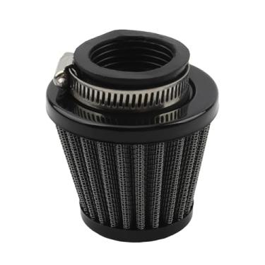 Imagem de PowerMotor Filtro de ar de motocicleta de 44 mm, limpador de filtro de entrada de ar universal para GY6 50cc-250CC Dirt Bike ATV Quad Scooter Go Kart Carburador-44 mm preto
