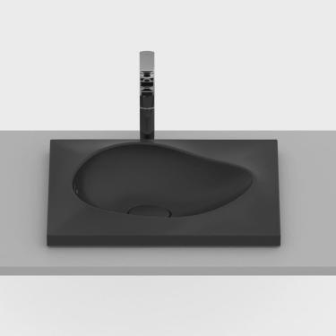 Imagem de Kit 2 Cubas de Sobrepor 62x44,5cm Ruy Ohtake Roca Matte Black