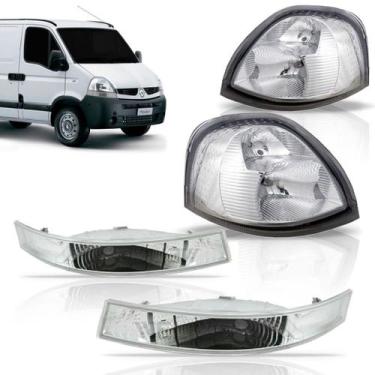 Imagem de Kit Farol Master Renault 2008 A 2011 Com Pisca Cristal - SP ACESSÓRIOS