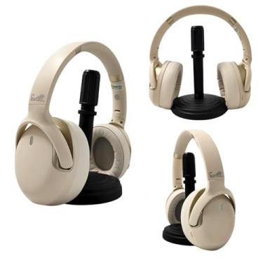 Imagem de Fone de Ouvido Bluetooth 5.3 Redução de Ruído ANC Headset (Bege)