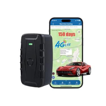 Imagem de TKMARS Rastreador Gps Para Veículos, Bateria De Longa Duração 20.000 Mah, Até 150 Dias, Dispositivo Distância Ilimitada, Carros, À Prova D'Água Magnético Frotas Tk918 4G