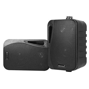 Imagem de (2) Alto-falantes de Home Theater Rockville HP4S-8 BK 10 cm para ambientes externos/internos em preto, 10 cm 8 Ohm