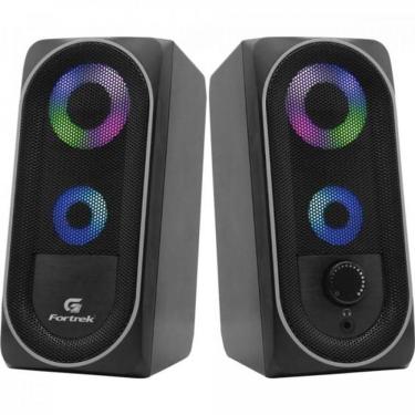 Imagem de Caixa De Som Gamer Multimídia Fortrek Black Hawk Rgb Preta