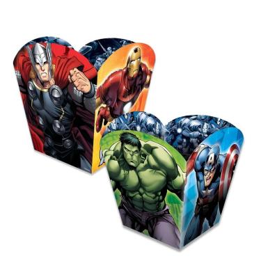 Imagem de Cachepot Papel Vingadores Animação - 04 Unidades