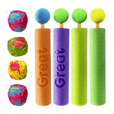 Imagem de Fecadou Brinquedos De Esguicho Para Piscina,Spray de Água Espumosa - Conjunto de Jogos para Piscina Brinquedo Interativo de Praia para Exterior Pátio Parque Animais de Estimação Acampamento Rio