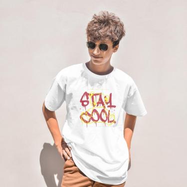 Imagem de Camiseta Masculina Stay Cool Malha Leve Algodão Moderna e Confortável do P ao G1-Masculino