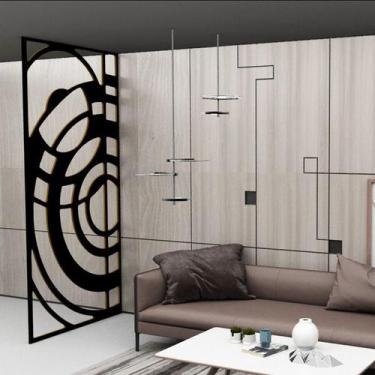 Imagem de Painel Vazado Divisória MDF Milão Preto - Decore Painéis e Divisórias,